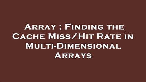 How to troubleshoot and fix issues with your hit or miss spell array